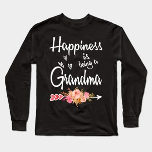 mothers day happiness is being a grandma Long Sleeve T-Shirt